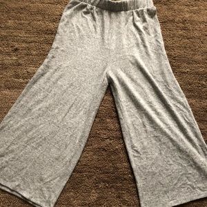 Cropped wide legged joggers
